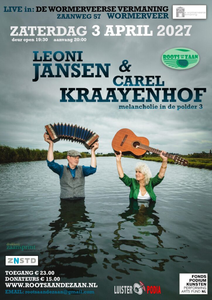 Roots aan de Zaan folk concert - Leoni Jansen & Carel Kraayenhof